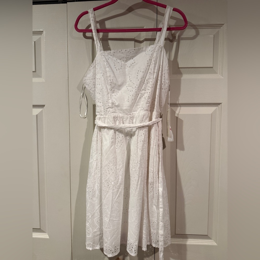 Calypso St Barth White Eyelet Lined Cotton Dress
White Sz 12 NEW
